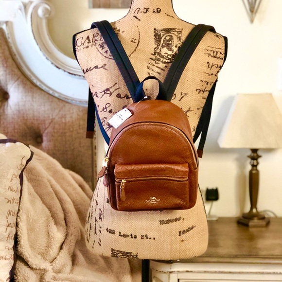 coach mini charlie backpack size
